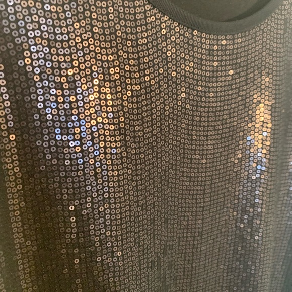 Chicos Black Sequin Tank Size 2/Large 12 - Picture 3 of 7